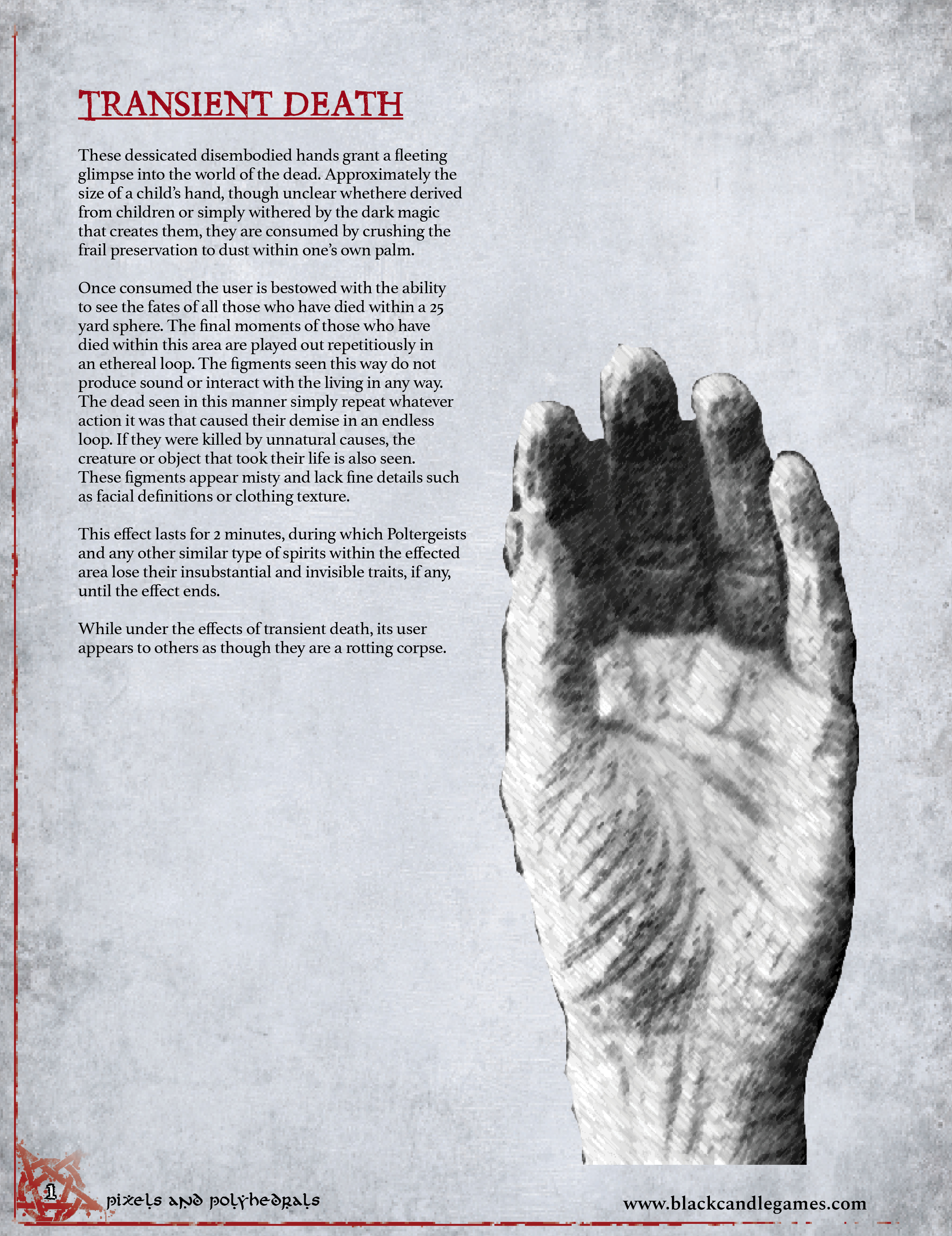 Transient Death Shadow of the Demon Lord
